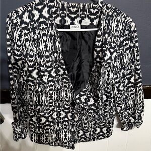 Cato Monochrome Patterned Jacket